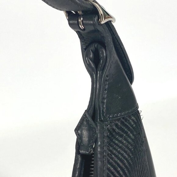 HERMES Trim 31 Trim 31 bag Shoulder Bag straw / Leather Black/SilverHardware - Picture 7 of 15